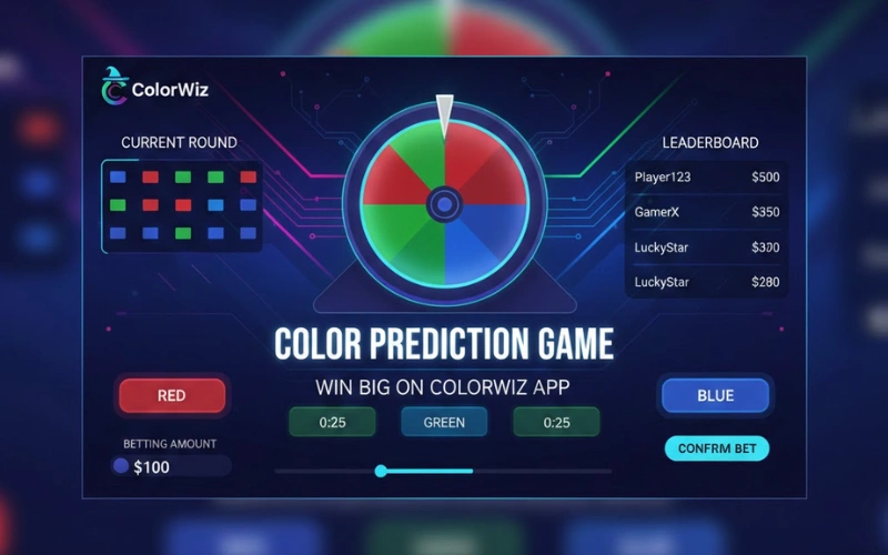 colour prediction game online at Colorwiz App featured image